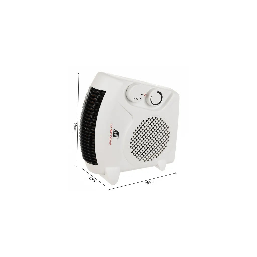 Malatec 2 az 1-ben elektromos hősugárzó fűtés és hűtés funkcióval, 2 fűtési fokozat, 2000 W, fehér szín
