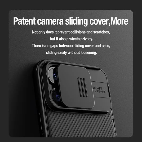 Nillkin CamShield PRO Fekete tok az Apple iPhone 15 Pro készülékhez