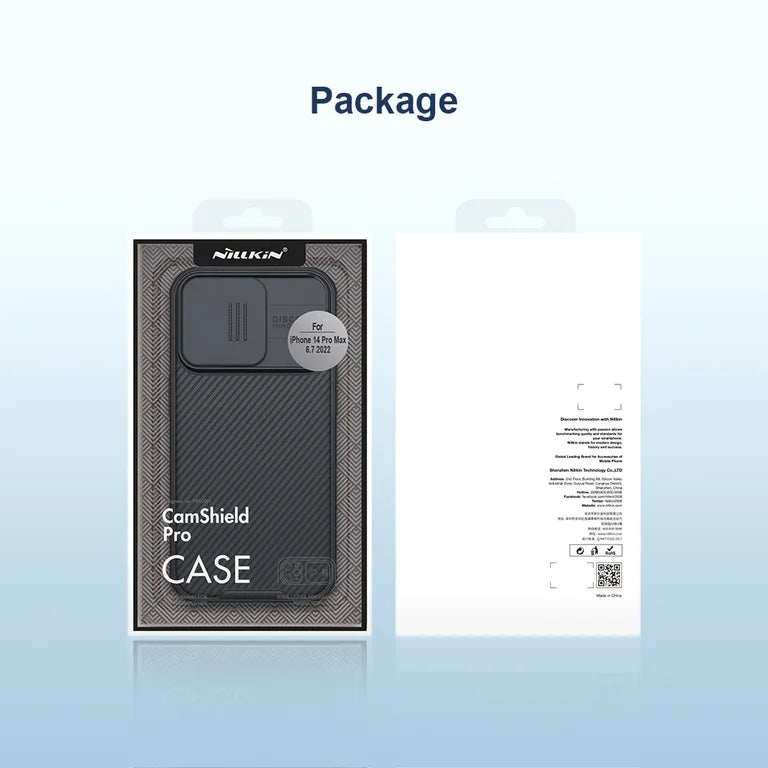 Nillkin CamShield PRO hátlap Apple iPhone 13/14 készülékhez Fekete