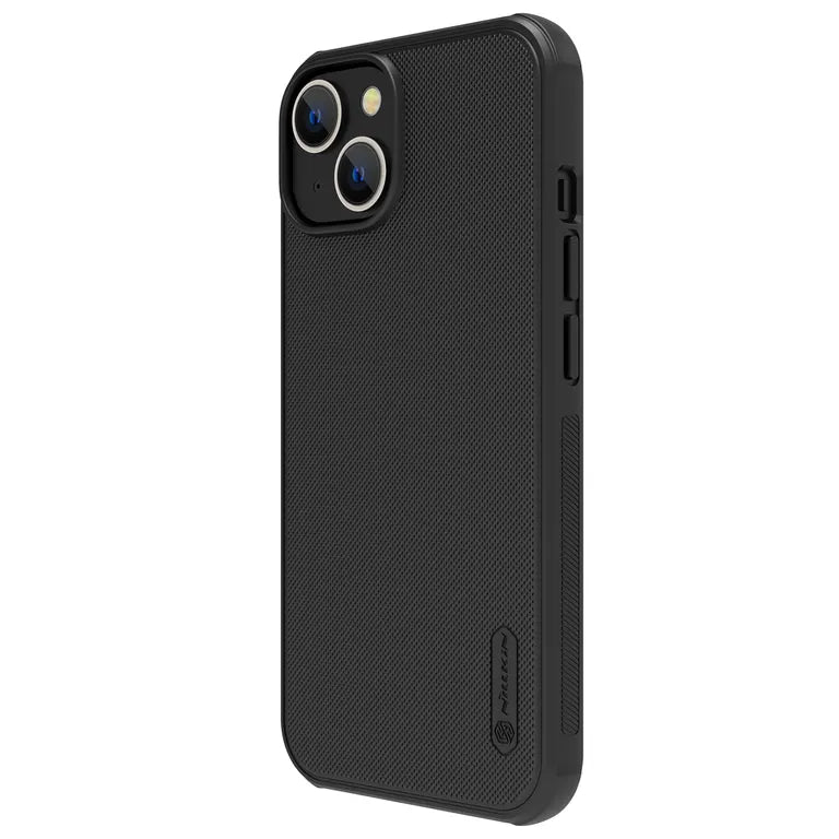 Nillkin Super Frosted PRO Zadní Kryt pro Apple iPhone 13/14 fekete (logó kivágás nélkül) tok