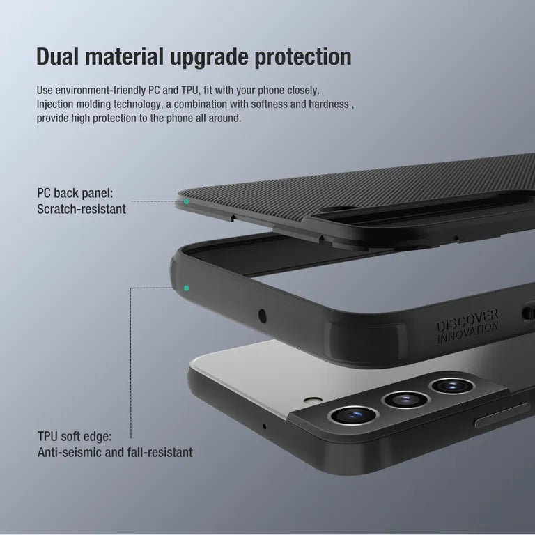 Nillkin Super Frosted Shield Pro tok SAMSUNG S22 készülékhez (fekete)