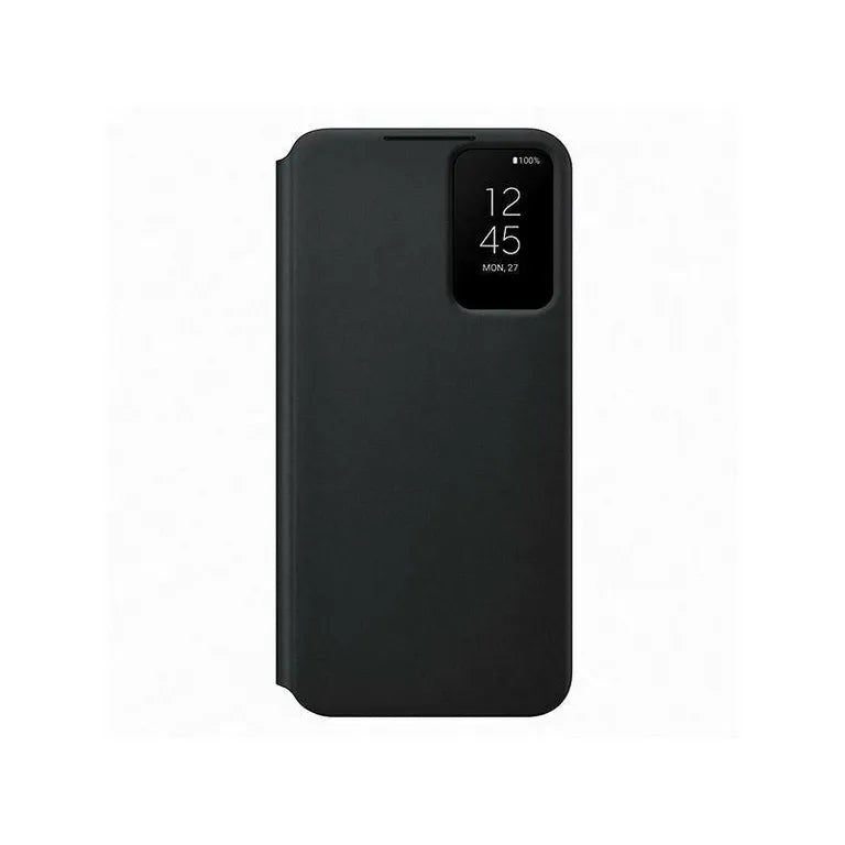 Samsung EF-ZS906CB S22+ S906 fekete/fekete Clear View Cover tok