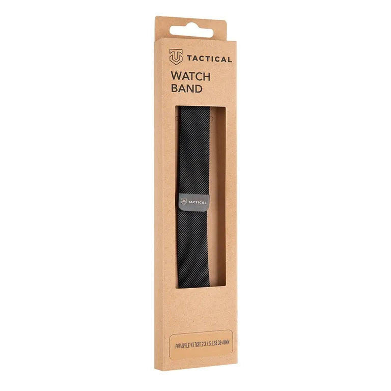 Taktikai 333 Loop mágneses fémszíj Apple Watch 1/2/3/4/4/5/6/7/8/7/8/7/8/SE 38/40/41mm Fekete