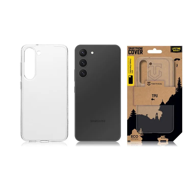 Taktikai TPU Kryt pro Samsung Galaxy S23 Átlátszó tok
