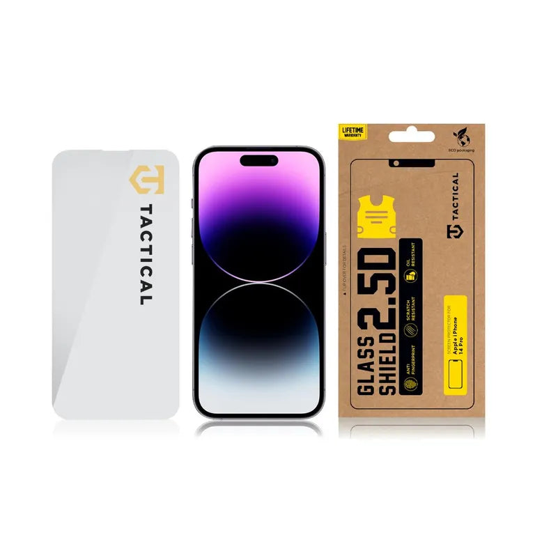 Taktikai üvegpajzs 2.5D sklo pro Apple iPhone 14 Pro átlátszó
