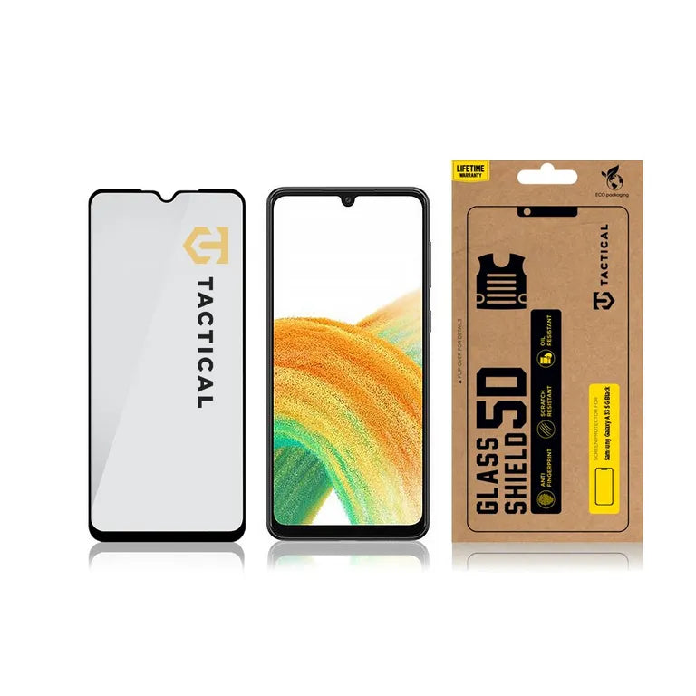 Taktikai üvegpajzs 5D sklo pro Samsung Galaxy A33 5G fekete
