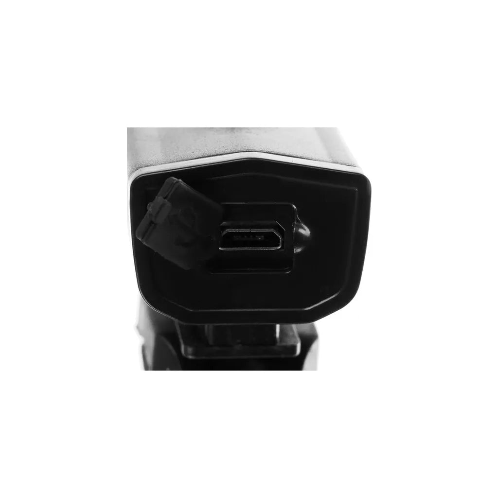 USB LED kerékpár első és hátsó lámpa, 5 x 6,5 x 3 cm/7,5 x 3 cm, fekete