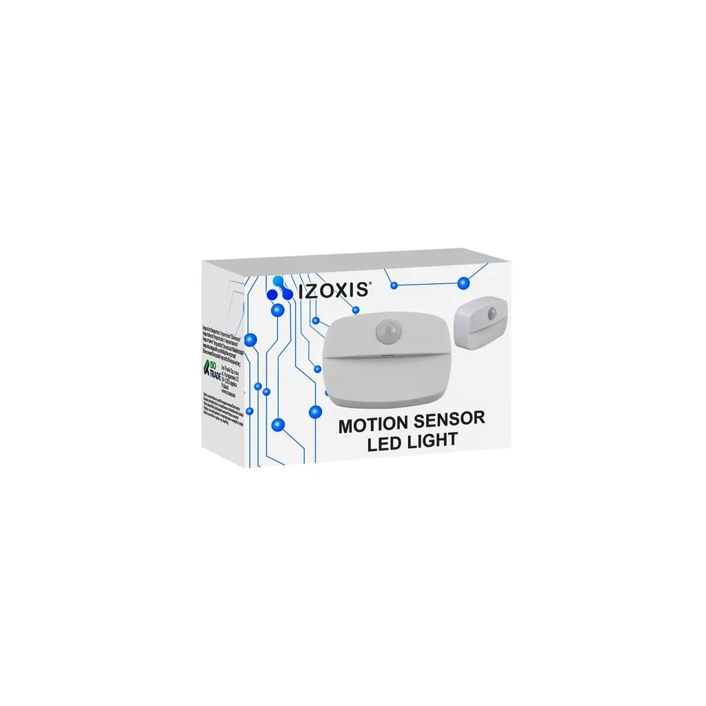 Tapadókorongos mozgásérzékelő éjjeli LED fény, 4,5x6,5x2 cm, fehér