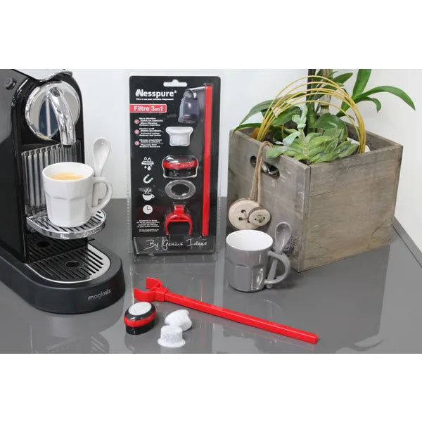 3in1 mágneses vízszűrő betét kávéfőzőkhöz, Nespresso kompatibilis
