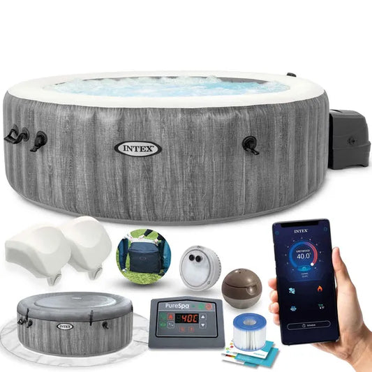 Intex felfújható jacuzzi 6 főre 216x71 cm wifi vezérlés