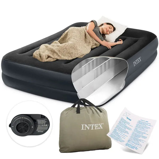 Intex felfújható dupla matrac 203×152×42 cm, beépített pumpa, 272 kg
