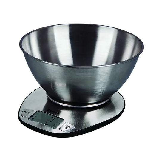 WK320 Konyhai Mérleg – LCD Kijelző – Cserélhető Tálca – Max. Súly: 5kg – Inox Szín