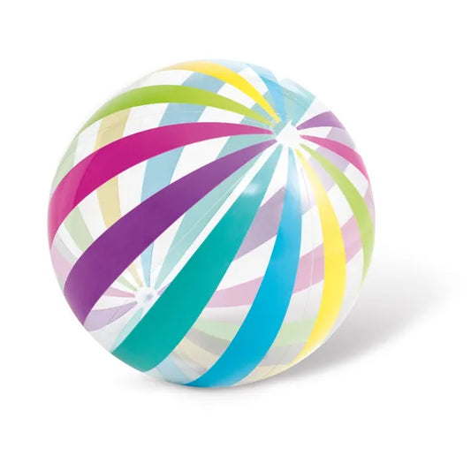 Intex felfújható óriás strandlabda, 107 cm, tartós PVC, szivárványos