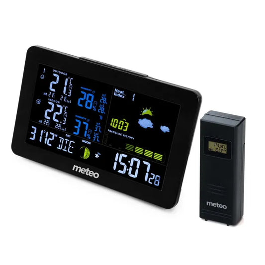 Meteo SP99 vezeték nélküli LCD VA időjárás-állomás hő- és páratartalom-mérővel
