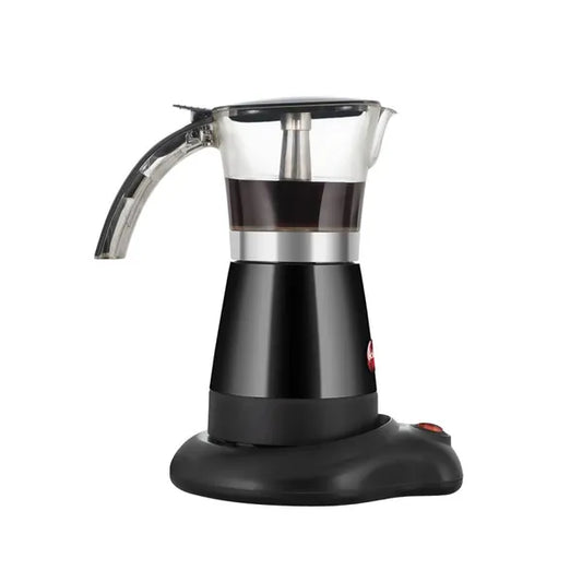 Elektromos kávéfőző, 300 ml, 6 csésze, 480 W, fekete, forgatható talp