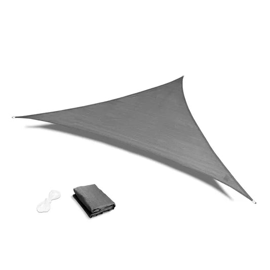 Vízhatlan háromszög napvitorla 5x5x5 m, szürke poliészter 180 g/m²