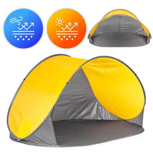 Pop-up strandsátor UV-védelemmel 213x121x100 cm hordtáskával