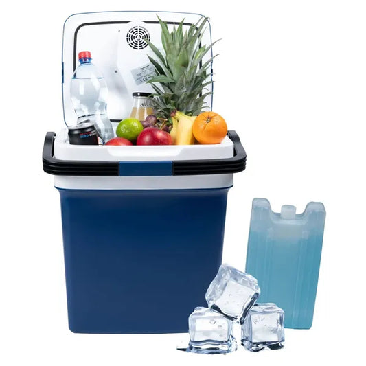 Hordozható autós hűtő-fűtő láda 29 l 12V/230 V ECO mód kék