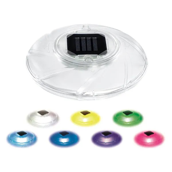 Bestway 58111 napelemes úszó medencelámpa, 18 cm, színes LED, IPX8