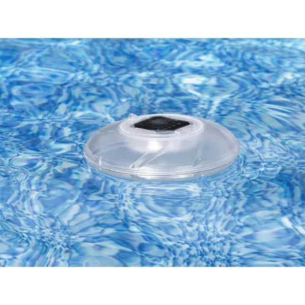 Bestway 58111 napelemes úszó medencelámpa, 18 cm, színes LED, IPX8