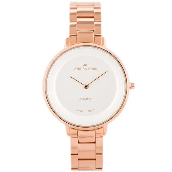 Jordan Kerr női karóra – rózsaarany fém, 36 mm kvarc, antiallergén