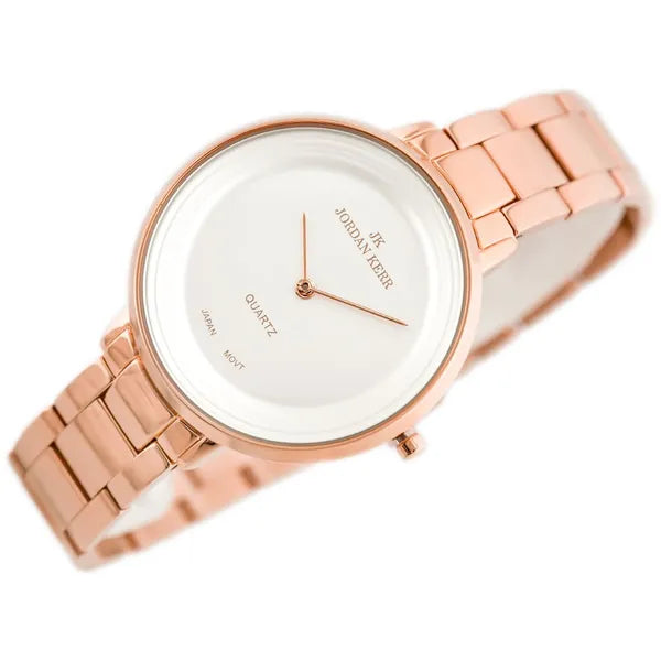Jordan Kerr női karóra – rózsaarany fém, 36 mm kvarc, antiallergén