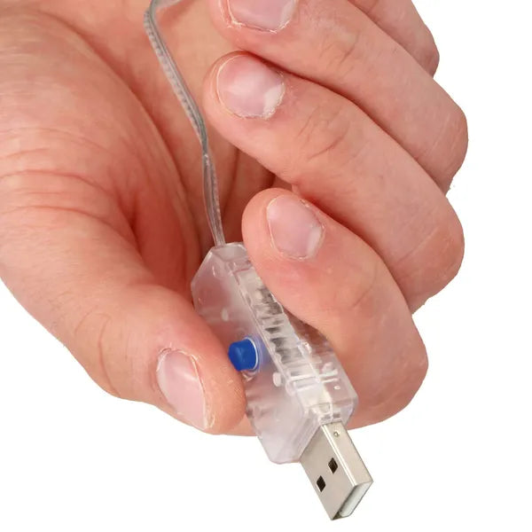 200 LED-es színes fényfüggöny, USB, 3×2 m, távirányító, IP44