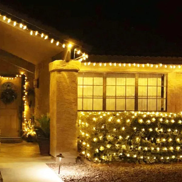 LED fényfüggöny 144 meleg fehér LED, 2×2 m, IP44, összekapcsolható