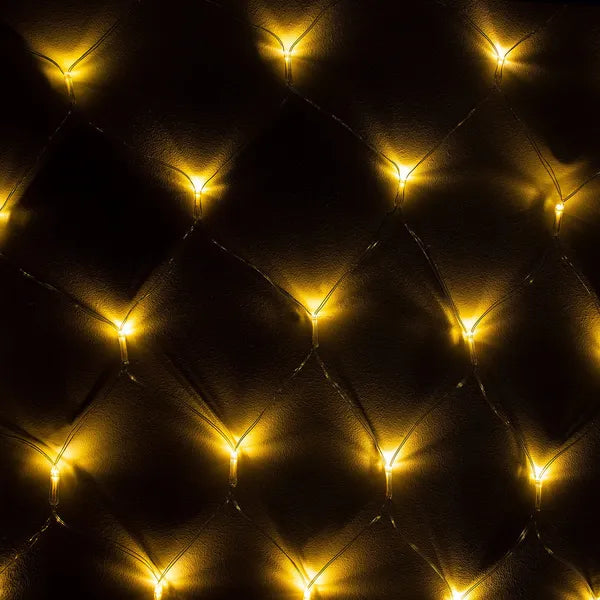 LED fényfüggöny 144 meleg fehér LED, 2×2 m, IP44, összekapcsolható