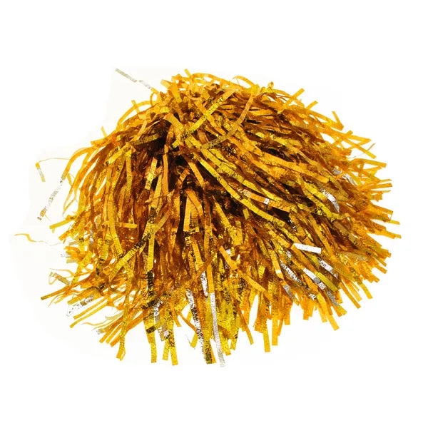 Színes cheerleader pompon pár 32 cm szalaggal, cheer tánc kellék