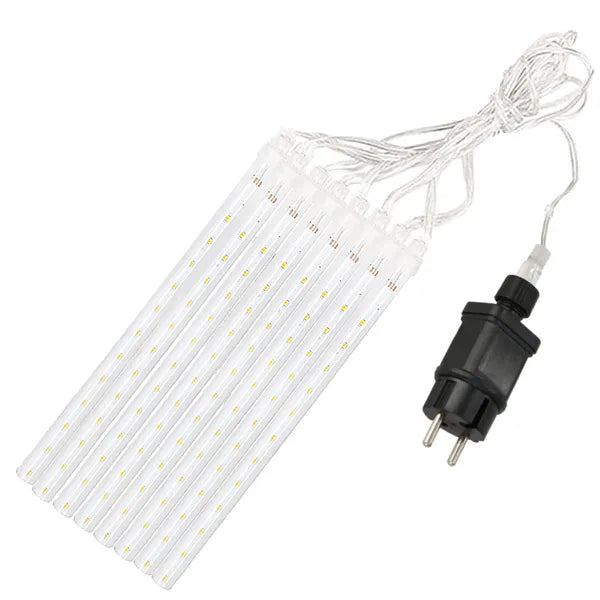 Jégcsap fényfüzér 288 LED, hideg fehér, 7,2 m, IP44, összekapcsolható