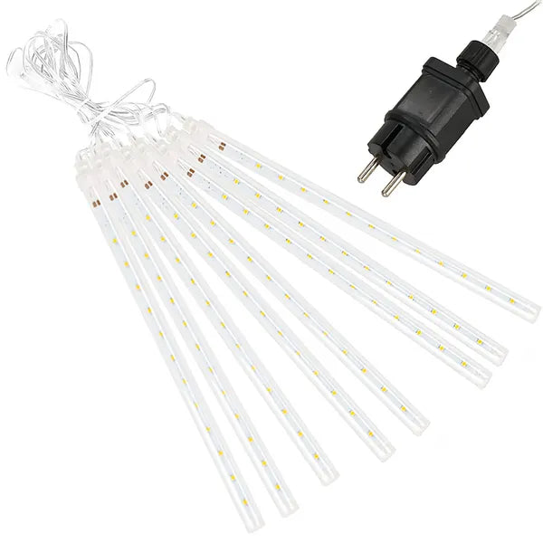 Jégcsap fényfüzér 288 LED, hideg fehér, 7,2 m, IP44, összekapcsolható