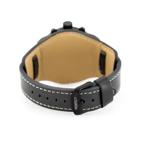 Férfi kvarc karóra dátumkijelzéssel, grafitszürke számlap 47 mm