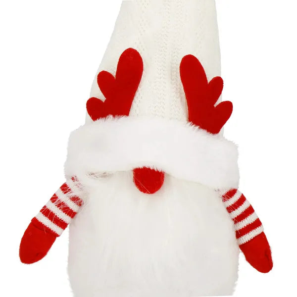 Karácsonyi LED manó figura, meleg fehér, elem 3×AAA, 37×18 cm