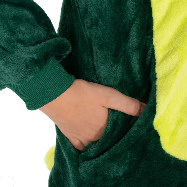 Kigurumi gyerek pizsama, sárkány mintás, 120-130 cm, poliészter