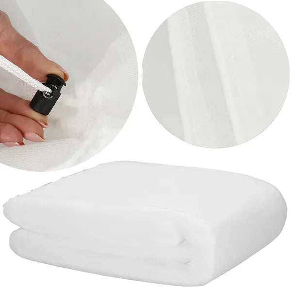 Agroszövet növényvédő huzat fehér 160×100 cm 50 g/m² húzózsinórral