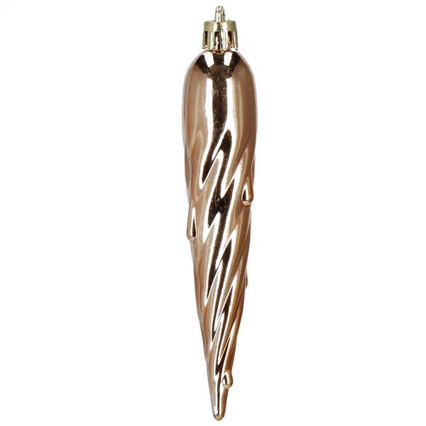 33 részes törhetetlen műanyag karácsonyfadísz-készlet, 5–8 cm, arany-rose gold