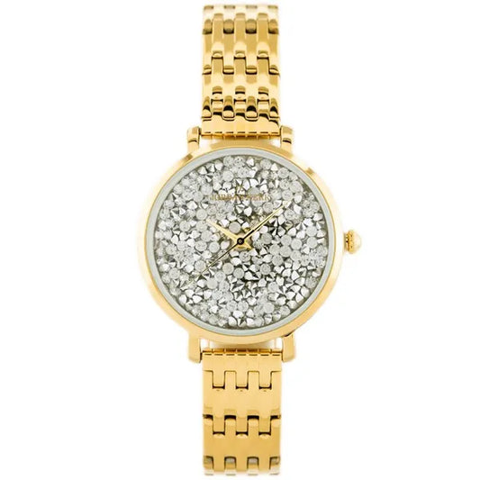 Női kvarc karóra arany-ezüst színben, 36 mm tok, WR30, fém szíj