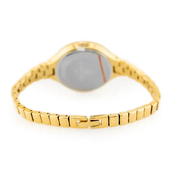 Arany női karóra Miyota kvarc szerkezettel, fém szíj, 34 mm
