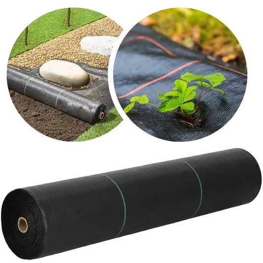 Fekete gyomfogó agroszövet 90 g/m², UV-álló PP, 1,6×50 m tekercs