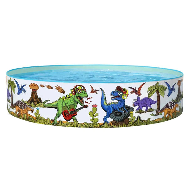Gyermek pancsolómedence dinoszaurusz mintával, 183×38 cm, 946 l