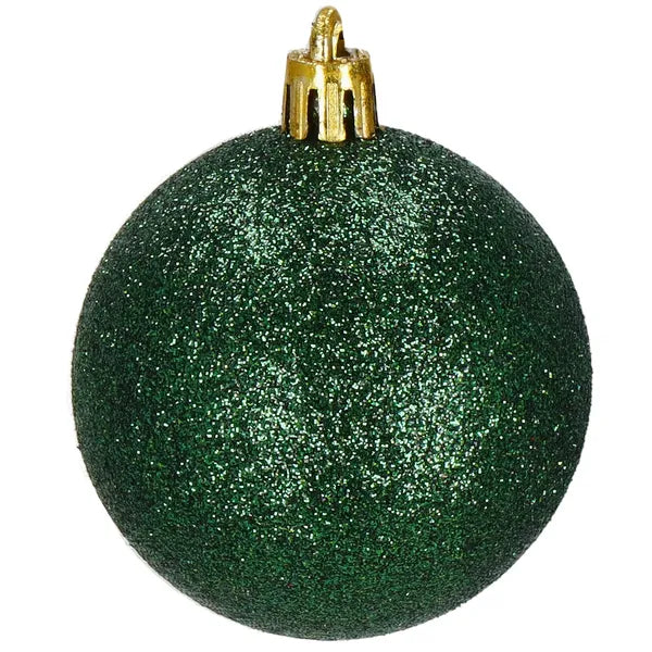 Törhetetlen műanyag karácsonyi gömb szett 6 cm, 30 db, vegyes színek
