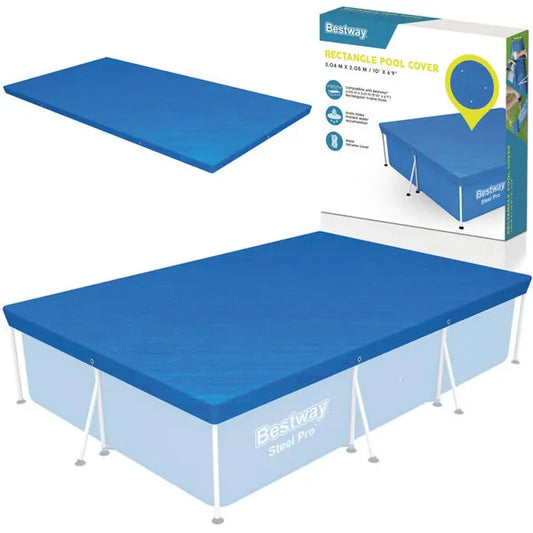 Bestway 300 × 201 cm téglalap alakú medence takaró, PE ponyva
