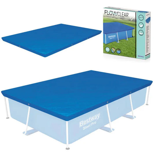 Bestway téglalap medence takaróponyva 259x170 cm, PE, kék