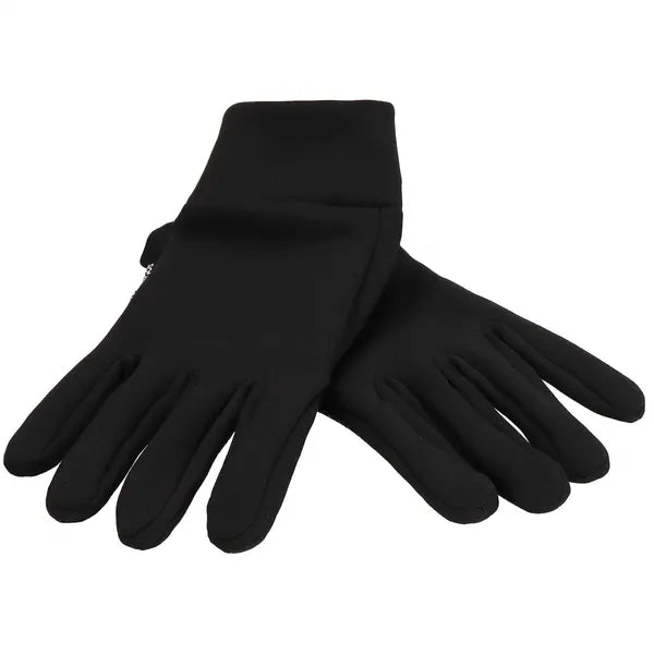 Fekete nylon kesztyű L – csúszásgátlós tenyér, érintőképernyős ujj