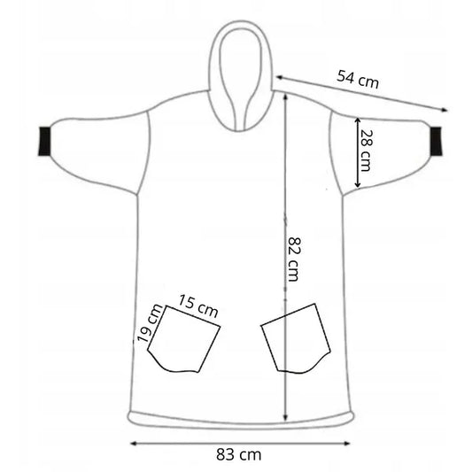 Oversize kapucnis plüss takaró pulóver, rózsaszín, 100% poliészter