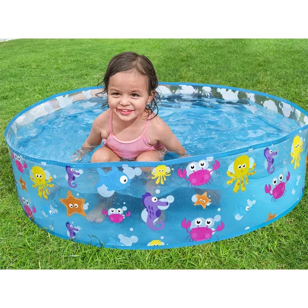 Bestway felfújható gyermekmedence, 122×25 cm, 219 l, tengeri mintás