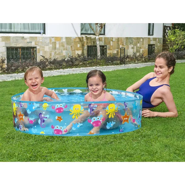 Bestway felfújható gyermekmedence, 122×25 cm, 219 l, tengeri mintás