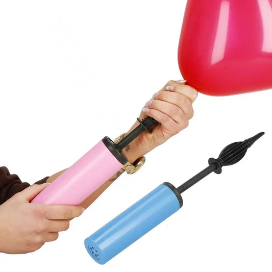 Kézi lufipumpa, 41 cm, műanyag, több színben