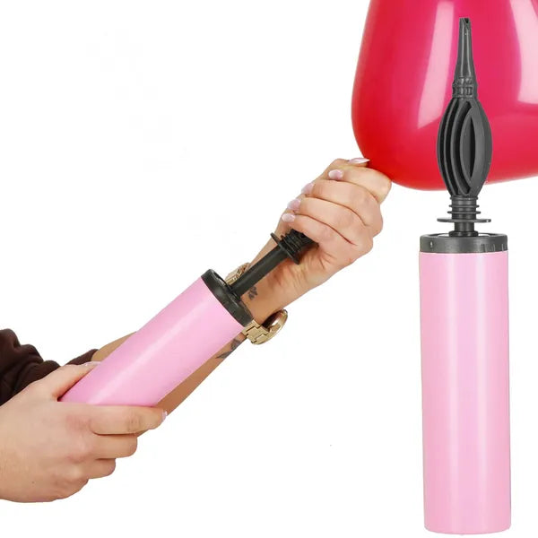 Kézi lufipumpa, 41 cm, műanyag, több színben